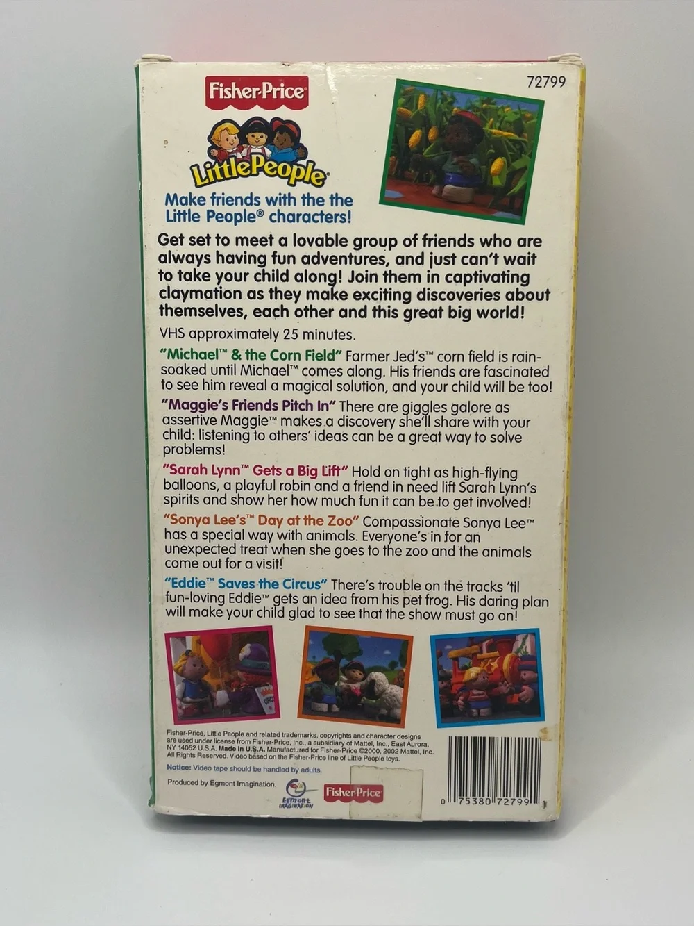 Fisher Price Little People Multimedia Lot Toy Figures VHS Tape Activity Books